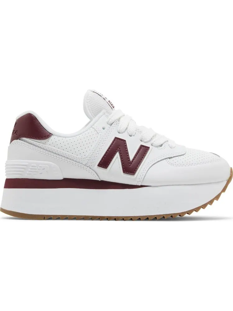Кроссовки Wmns 574+ 'White Burgundy' — изображение 1 из 4, белый