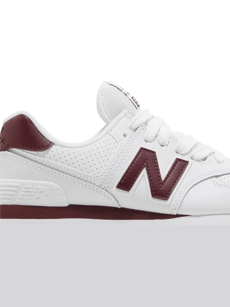 Кроссовки Wmns 574+ 'White Burgundy' — изображение 2 из 4, белый