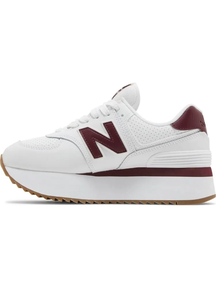 Кроссовки Wmns 574+ 'White Burgundy' — изображение 3 из 4, белый