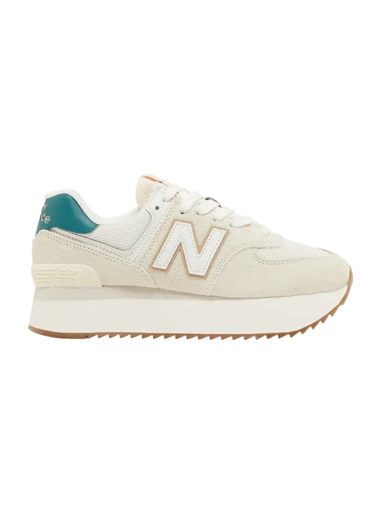 Кроссовки New Balance Wmns 574+ 'Turtledove Vintage Teal' — изображение 1 из 9, серый