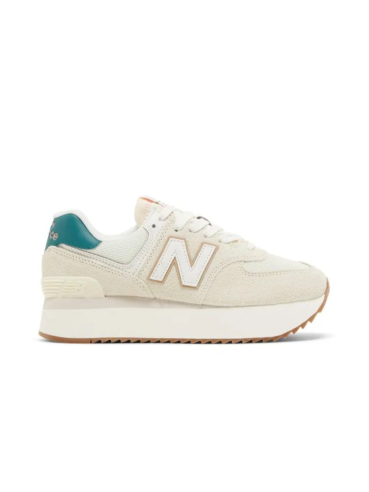 Кроссовки New Balance Wmns 574+ 'Turtledove Vintage Teal' — изображение 2 из 9, серый