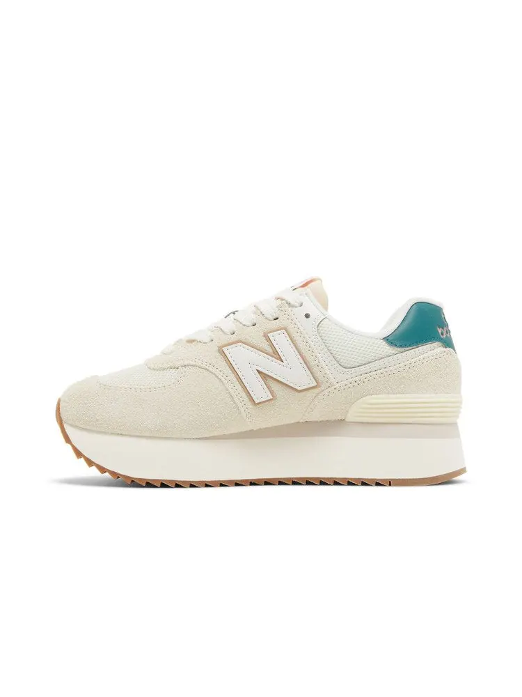 Кроссовки New Balance Wmns 574+ 'Turtledove Vintage Teal' — изображение 4 из 9, серый