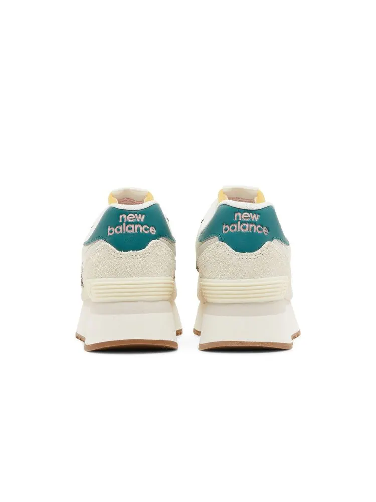 Кроссовки New Balance Wmns 574+ 'Turtledove Vintage Teal' — изображение 7 из 9, серый