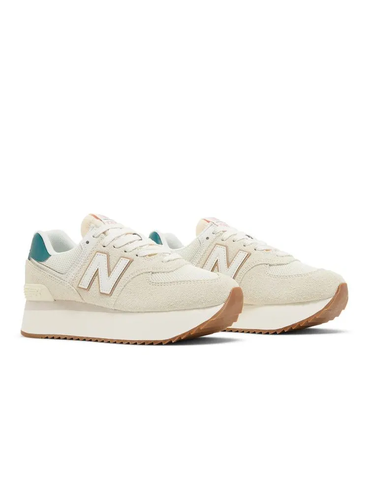 Кроссовки New Balance Wmns 574+ 'Turtledove Vintage Teal' — изображение 9 из 9, серый