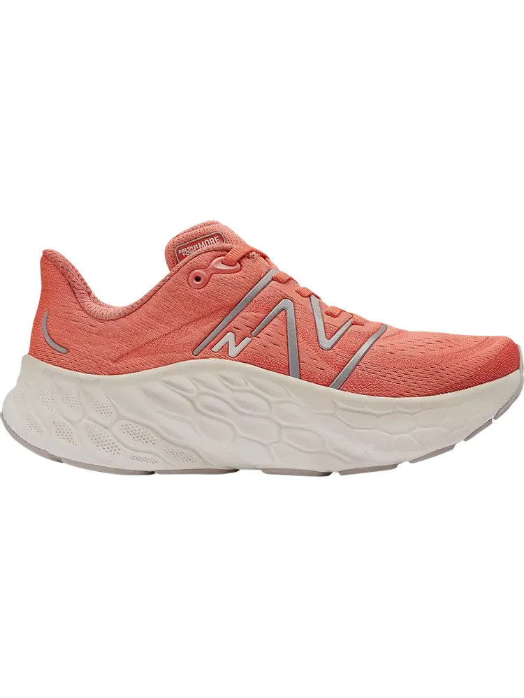 Кроссовки Wmns Fresh Foam X More v4 'Gulf Red Silver Metallic' — изображение 1 из 1, розовый