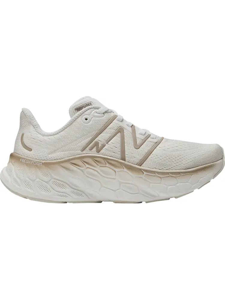 Кроссовки New Balance Fresh Foam X More v4 Wide — изображение 1 из 1, белый/золотой