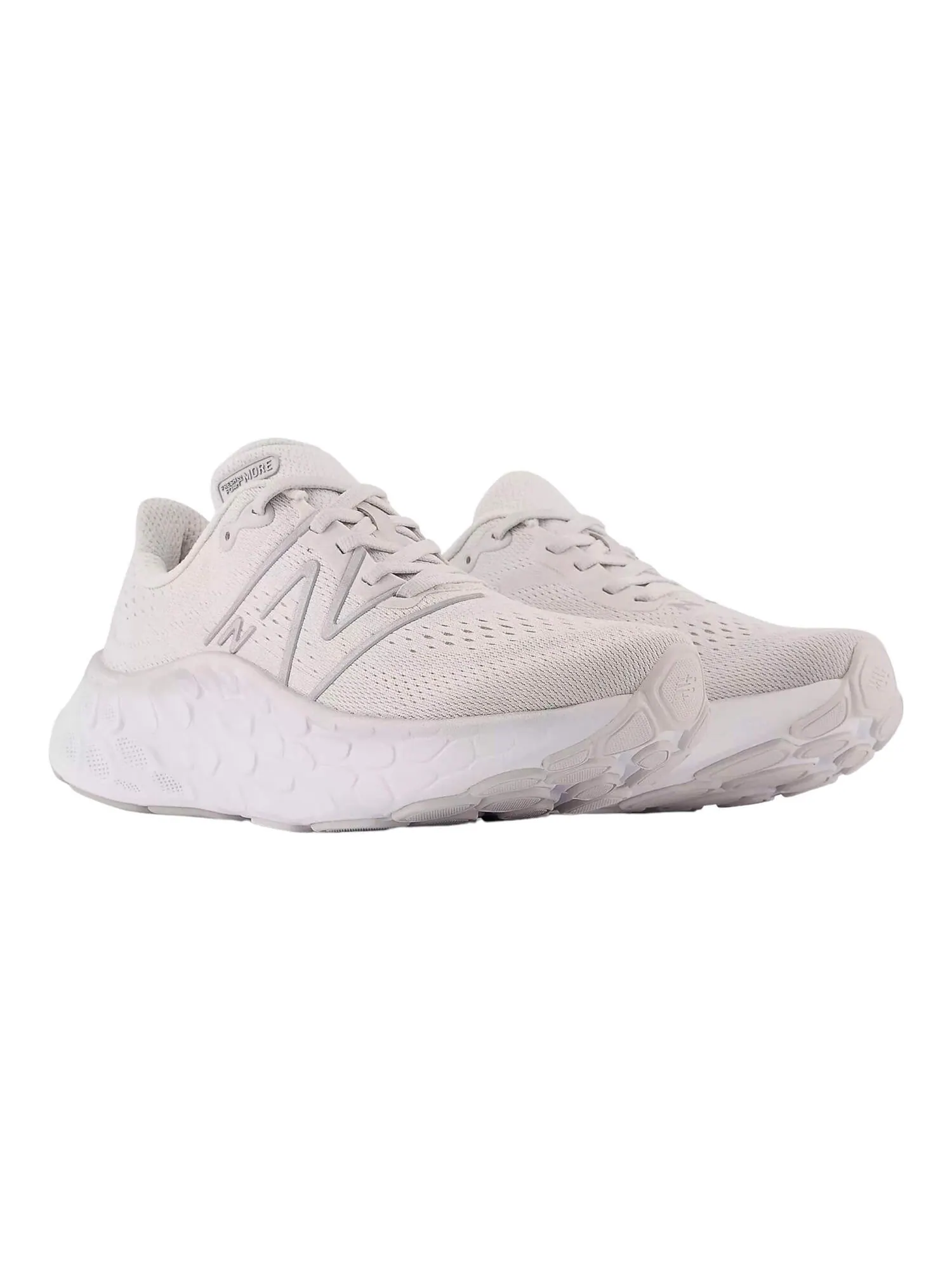Кроссовки New Balance Fresh Foam X More v4 — изображение 3 из 6, серый/белый