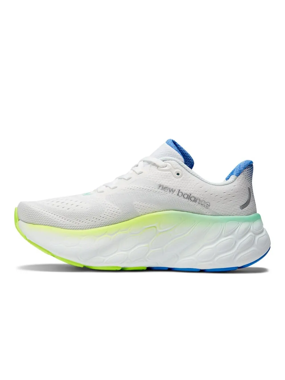Кроссовки New Balance Fresh Foam X More v4 — изображение 3 из 6, белый/синий/зеленый