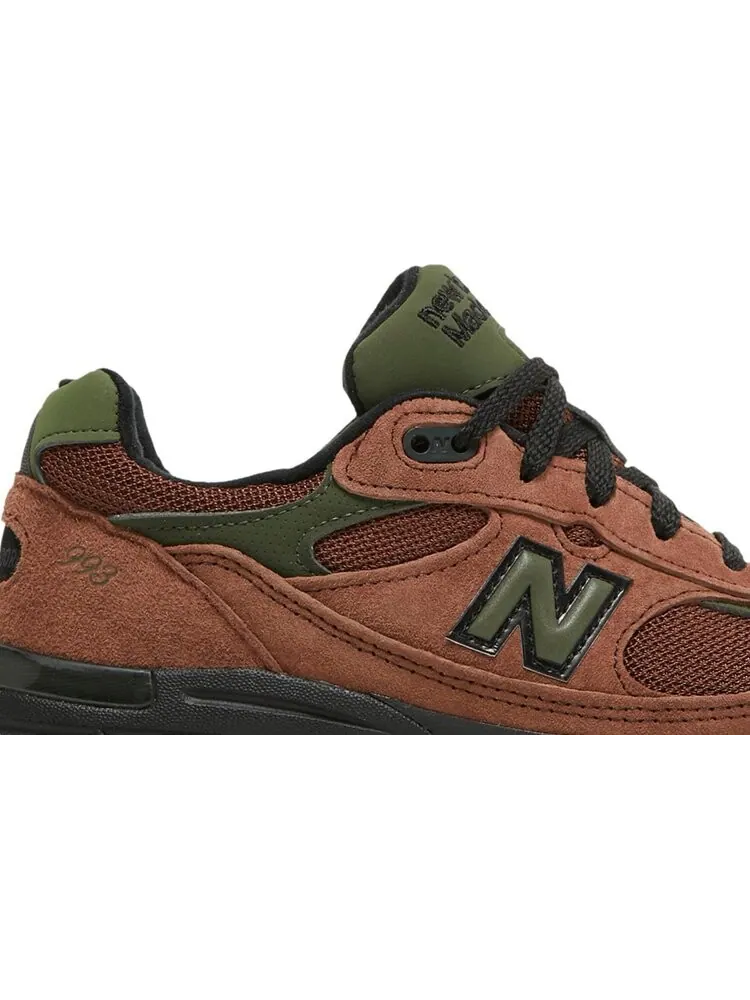 Кроссовки New Balance Aimé Leon Dore x Wmns 993 Made In USA 'Beef & Broccoli' — изображение 2 из 8, коричневый