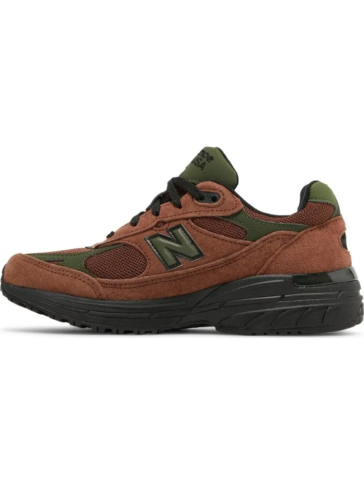 Кроссовки New Balance Aimé Leon Dore x Wmns 993 Made In USA 'Beef & Broccoli' — изображение 3 из 8, коричневый