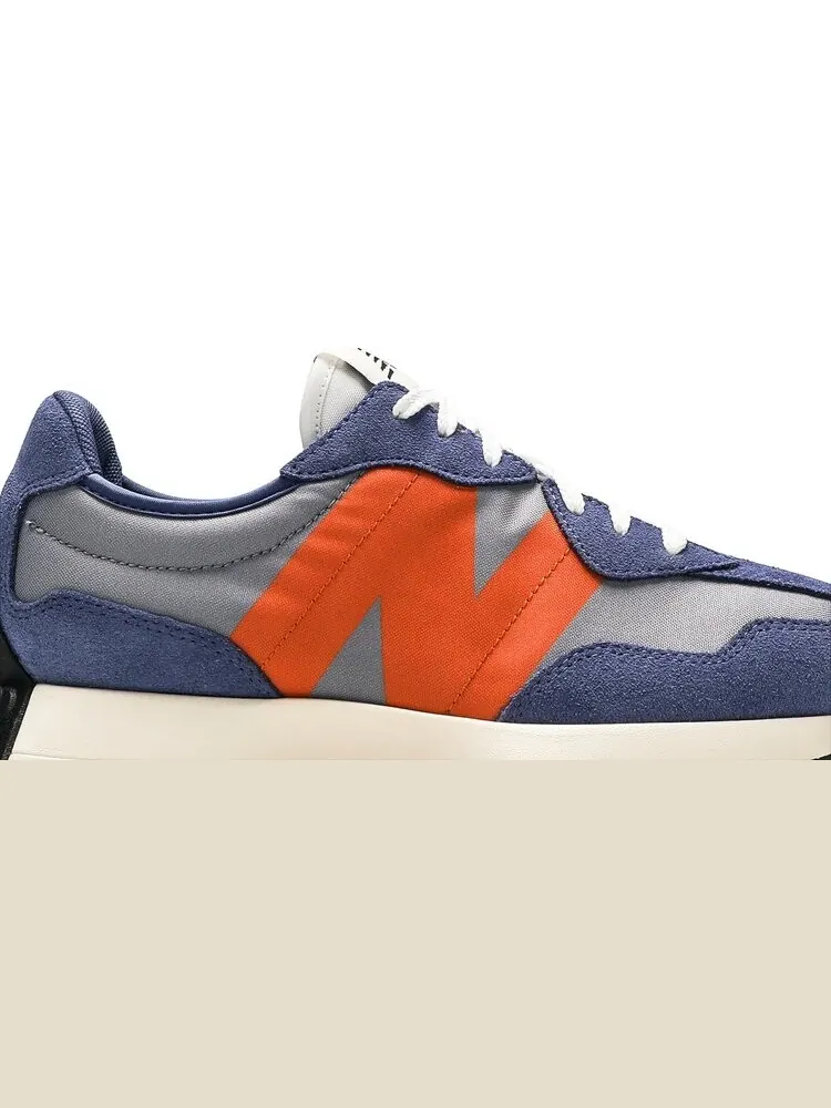Кроссовки New Balance Wmns 327 'Magnetic Blue Varsity Orange' — изображение 2 из 8, синий