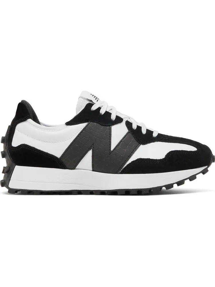 Кроссовки New Balance Wmns 327 'Black White Crocodile' — изображение 1 из 8, черный