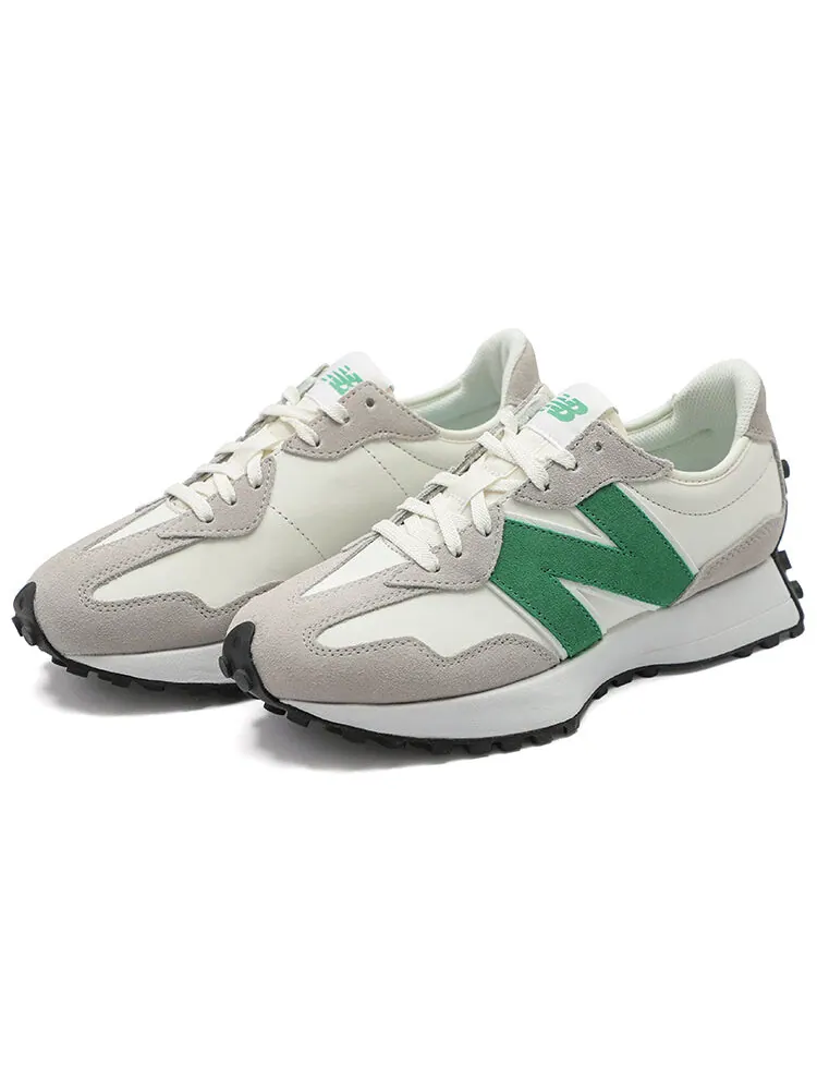 Кроссовки New Balance Wmns 327 — изображение 3 из 5, белый/серый/зеленый
