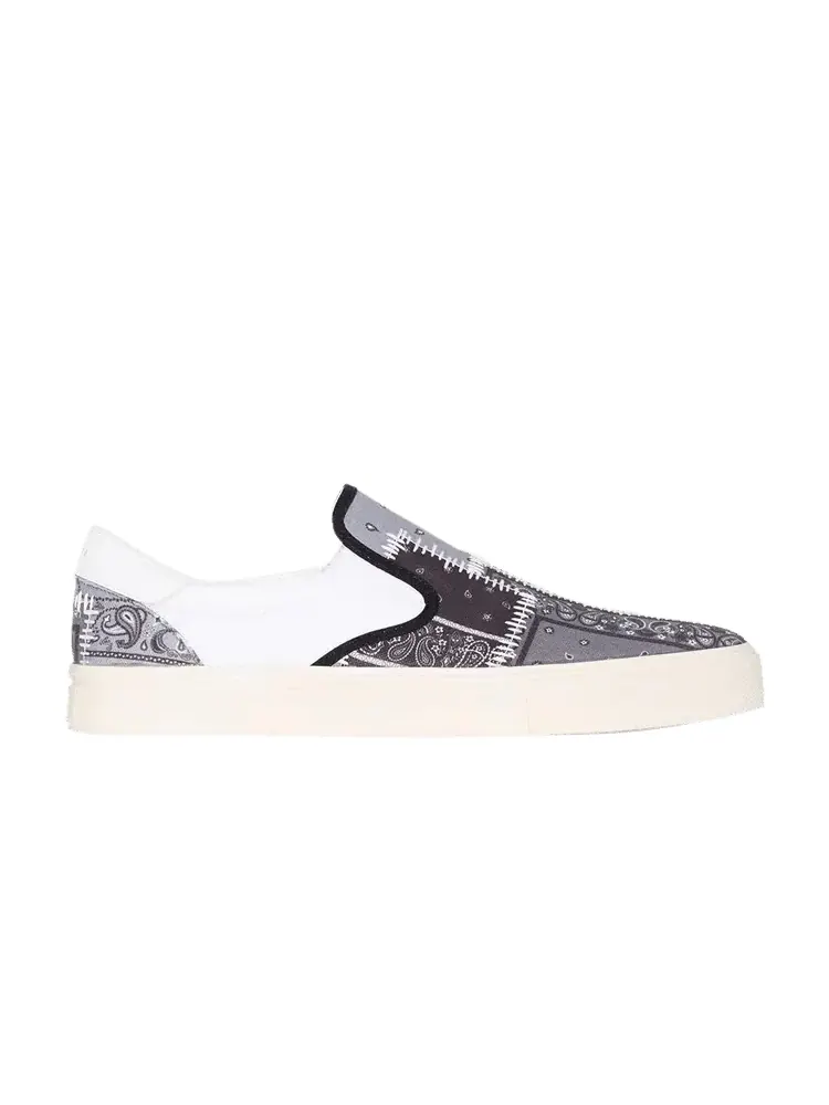 Тапочки Amiri Bandana Reconstructed Slip-On 'Patchwork - Black' — изображение 1 из 1, черный