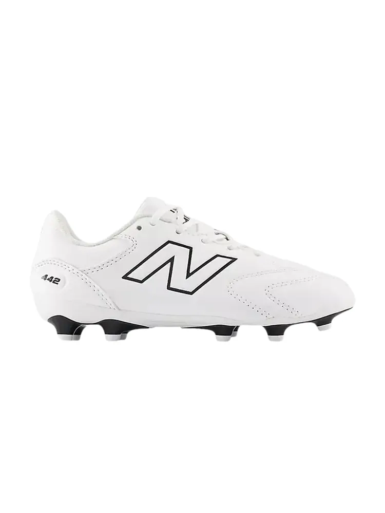 Кроссовки New Balance 442 Team FG V3 Big Kid 'White Black' — изображение 1 из 1, белый