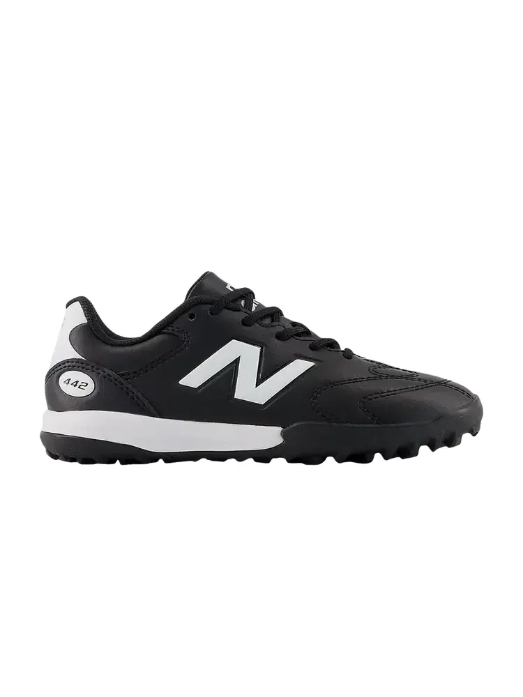 Кроссовки New Balance 442 Team TF V3 Big Kid 'Black White' — изображение 1 из 1, черный
