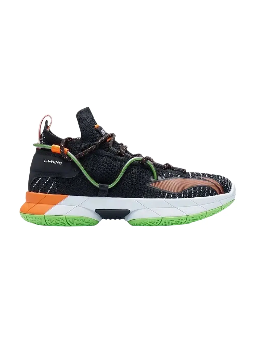 Кроссовки Li-Ning Speed 6 Premium — изображение 1 из 1, черный/оранжевый/зеленый