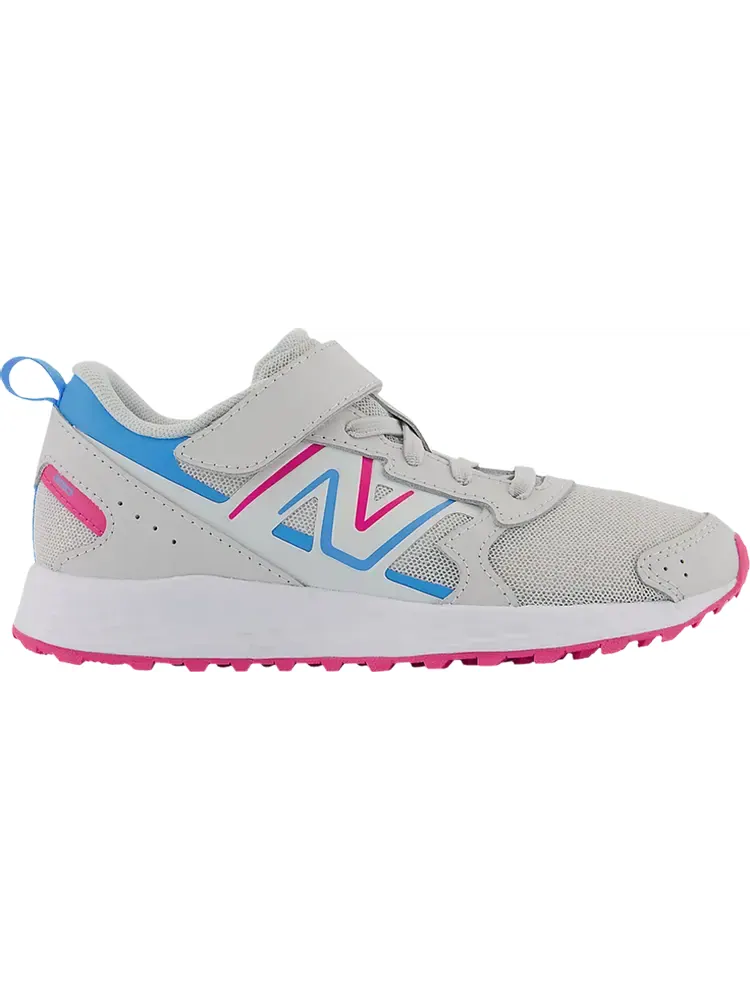 Кроссовки Fresh Foam 650 Bungee Lace Top Strap Big Kid 'Summer Fog Hi-Pink' — изображение 1 из 1, серый