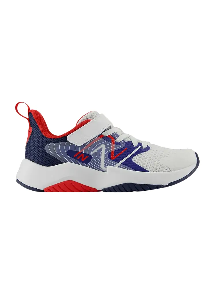 Кроссовки New Balance Rave Run v2 Bungee Lace Top Strap Big Kid Wide 'USA' — изображение 1 из 1, белый/красный
