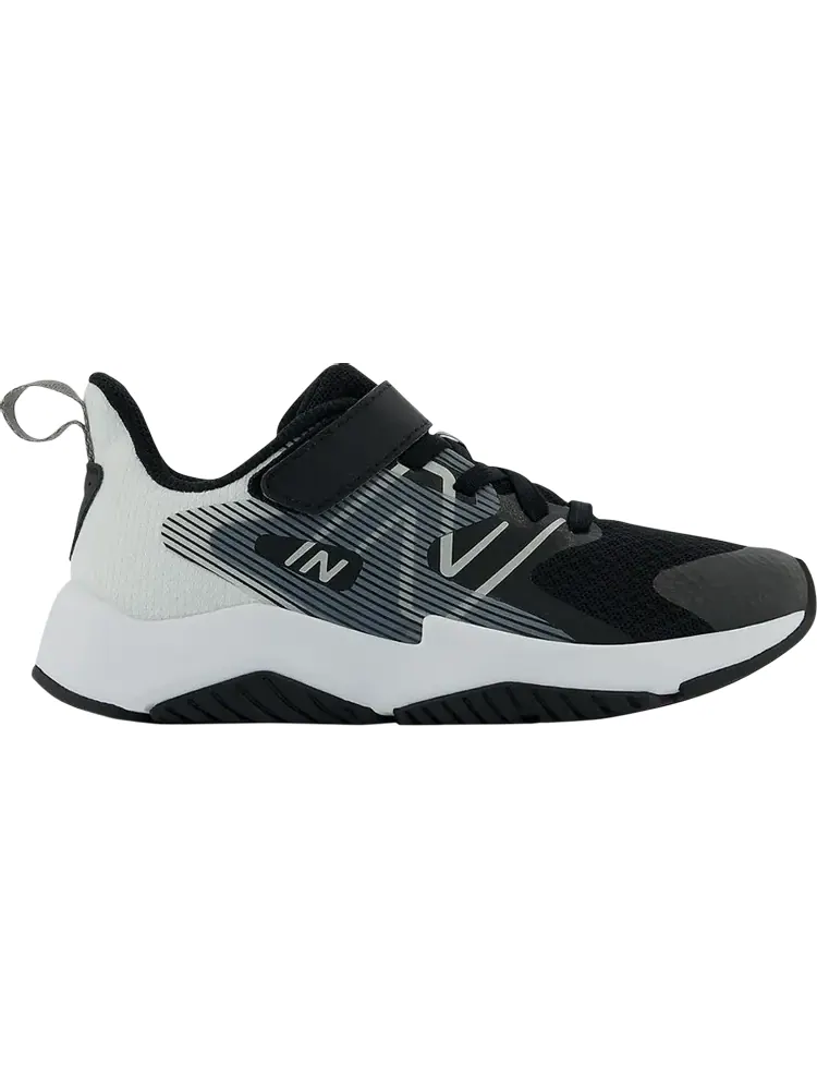 Кроссовки New Balance Rave Run v2 Bungee Lace Big Kid Wide 'Black White' — изображение 1 из 1, черный