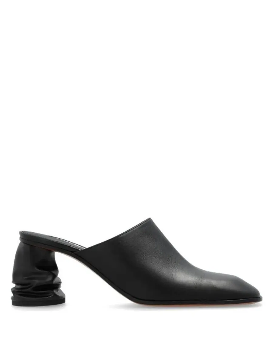 Женские черные мюли Alexander McQueen Crush — черный