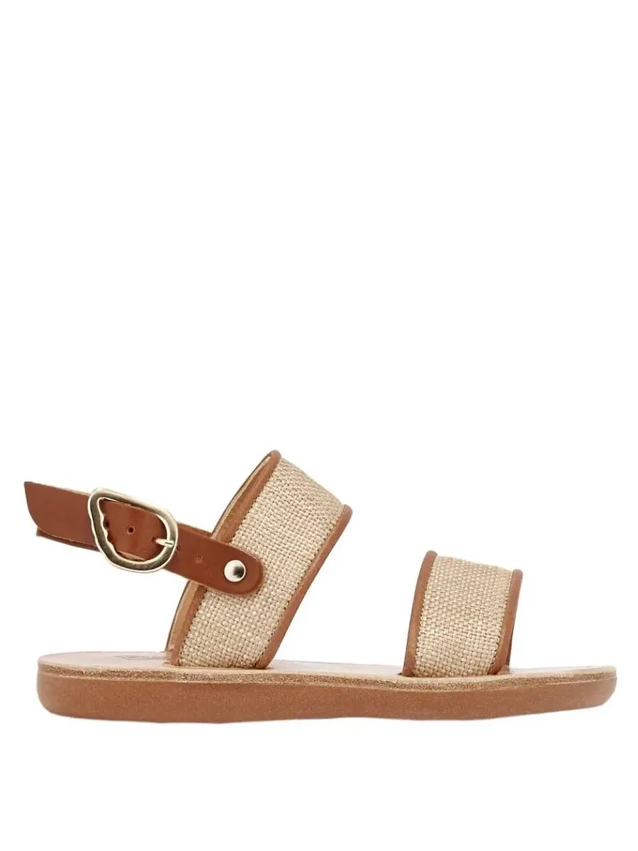 Детские сандалии Ancient Greek Sandals Clio Rafia для девочек — белый