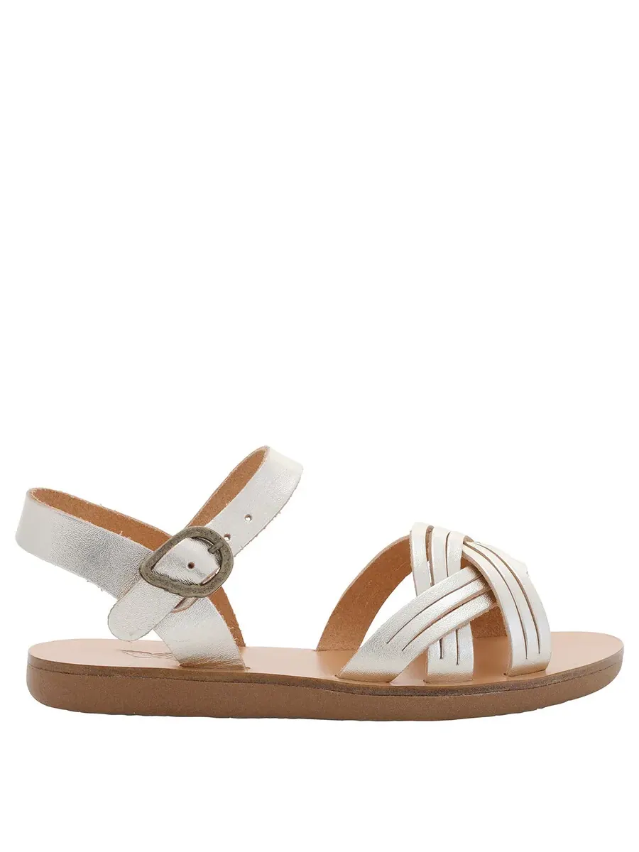 Детские сандалии Ancient Greek Sandals Little Electra мягкие сандалии — серебристый