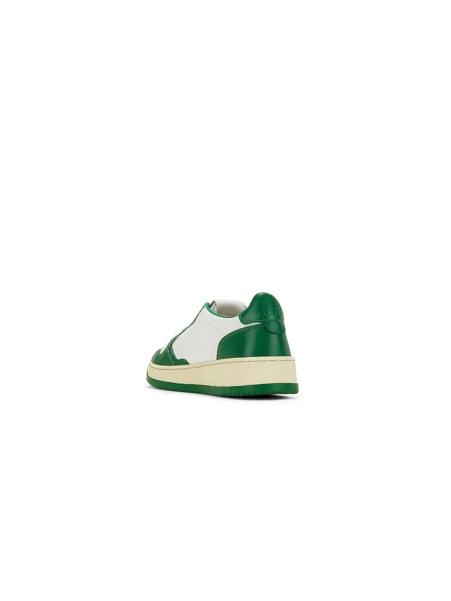 Кожаные кроссовки Autry Bicolor Medalist Low — изображение 4 из 4, белый/зеленый