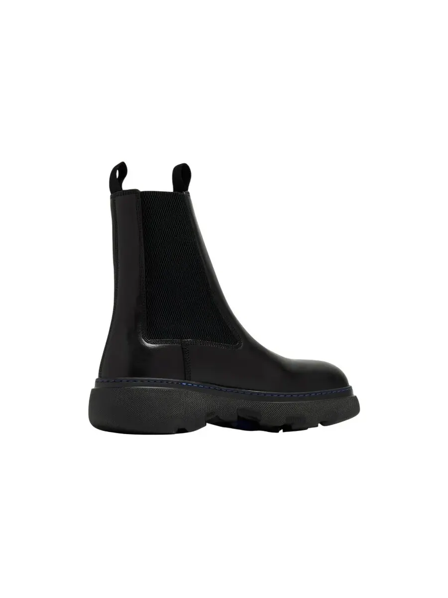Кожаные челси Burberry Creeper — изображение 3 из 4, черный