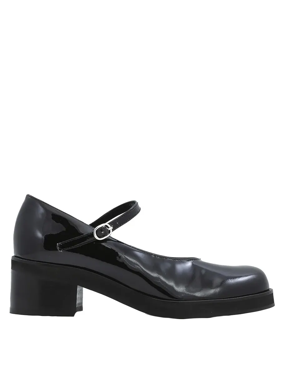 Туфли-лодочки на высоком каблуке By Far Ladies Black Beth Mary Jane из лакированной кожи — изображение 1 из 4, черный