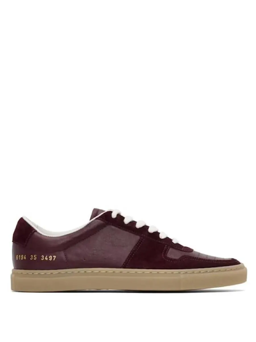 Кроссовки Common Projects Bball низкие — изображение 1 из 3, бордовый