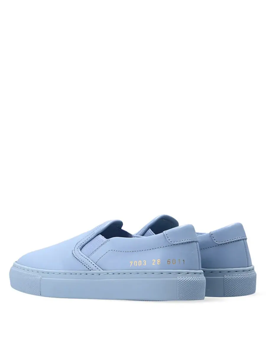 Детские синие кожаные слипоны Common Projects — изображение 2 из 3, синий
