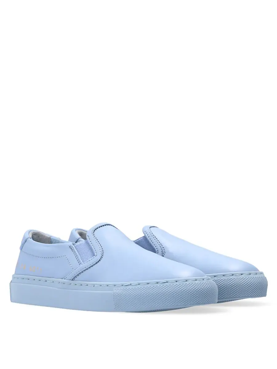 Детские синие кожаные слипоны Common Projects — изображение 3 из 3, синий