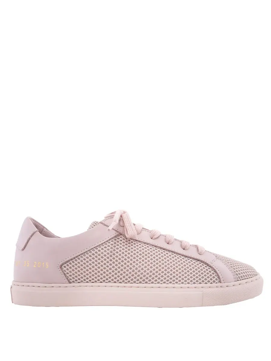 Кроссовки Common Projects Retro Mesh из кожи — бежевый