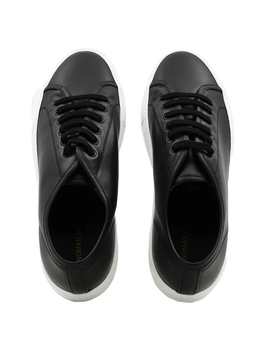 Кроссовки Common Projects Tournament Low-Top из кожи — изображение 4 из 4, черный/белый