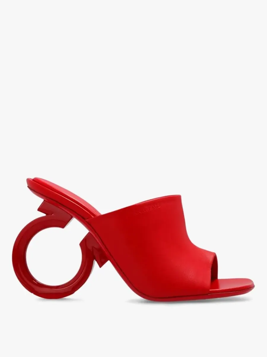 Мюли Ferragamo Astro на каблуке — изображение 1 из 4, красный