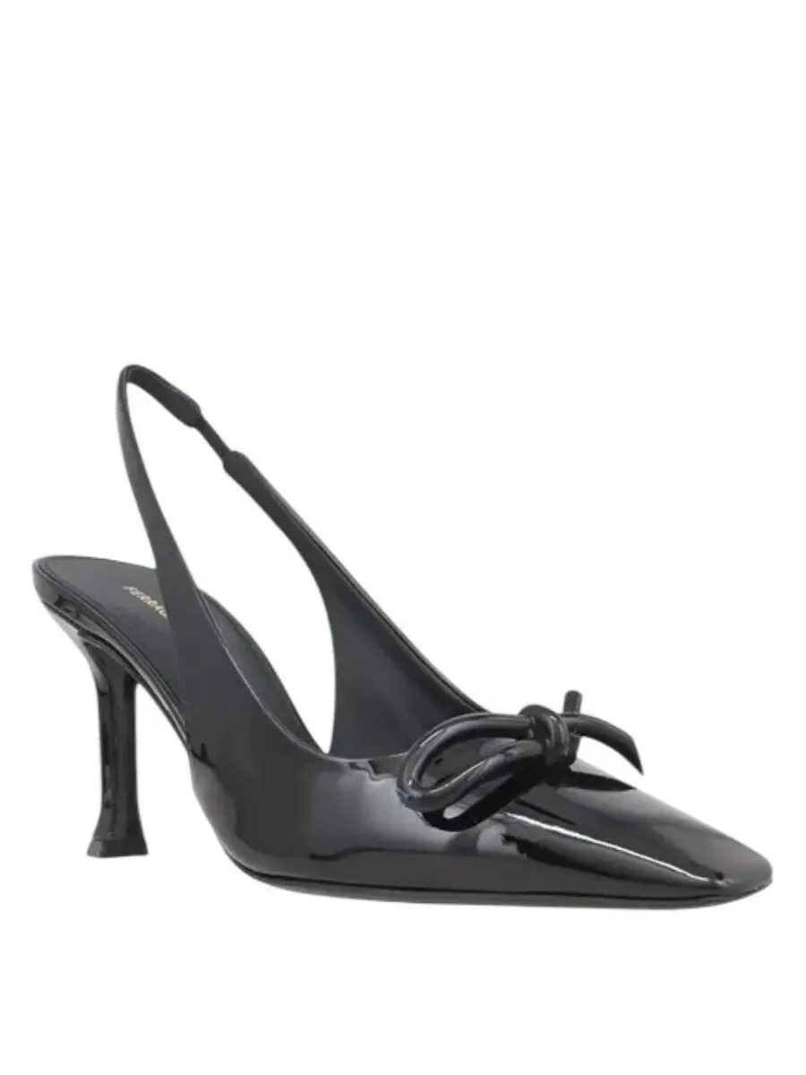 Туфли Ferragamo Arlene 85 на ремешке с лаковой отделкой — изображение 2 из 3, черный