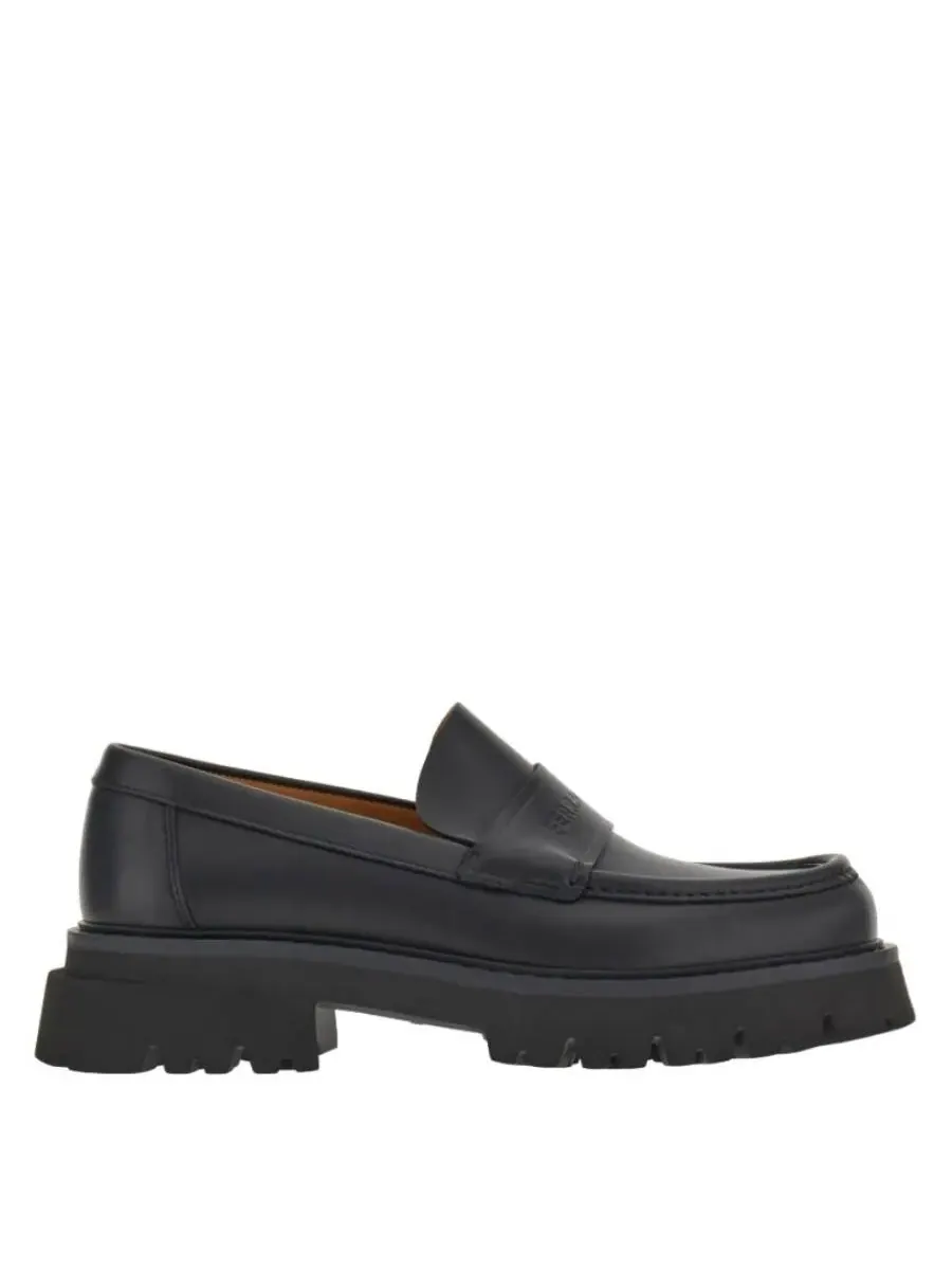 Черные массивные лоферы Ferragamo Fergal — черный
