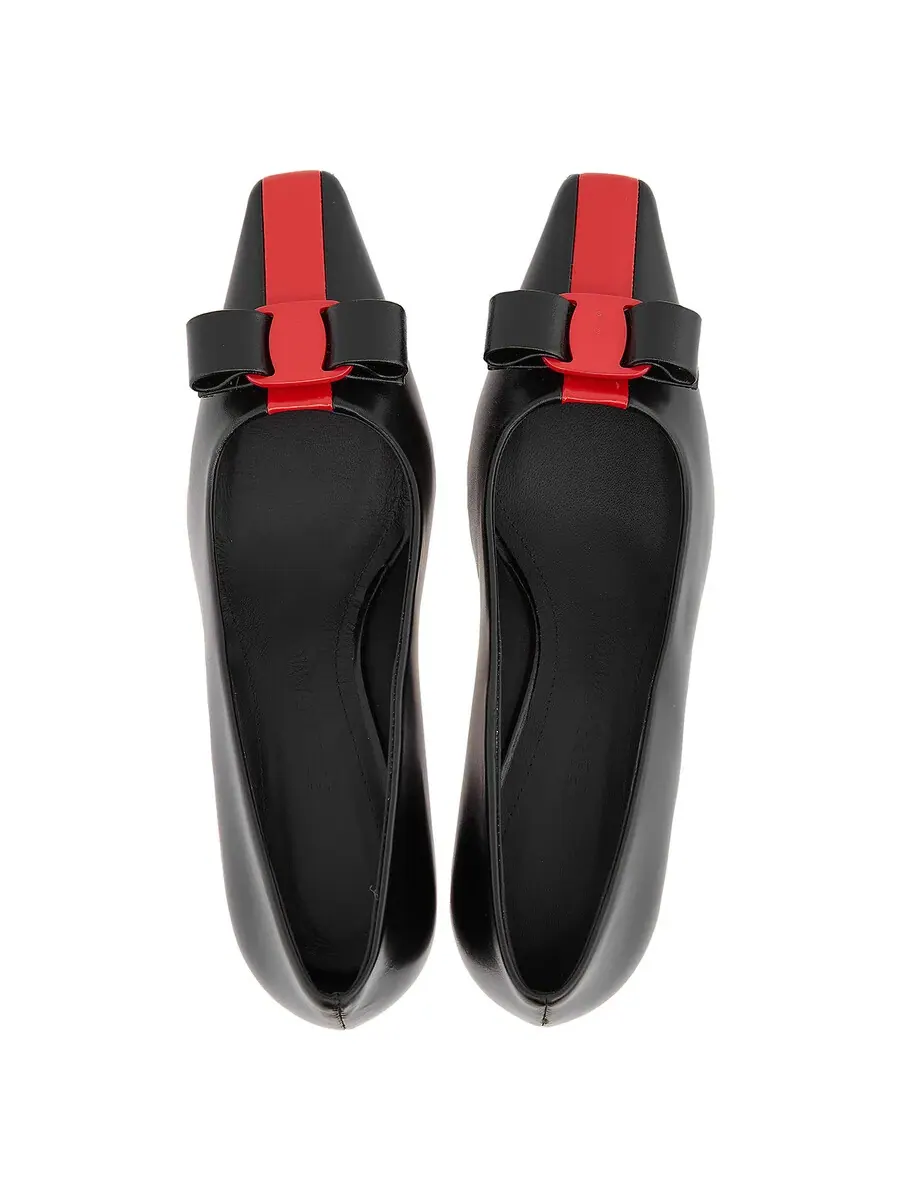 Черные туфли Ferragamo Vara Bow — изображение 3 из 4, черный