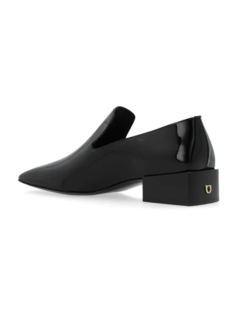 Лоферы Ferragamo Carmelita из лакированной кожи — изображение 3 из 4, черный