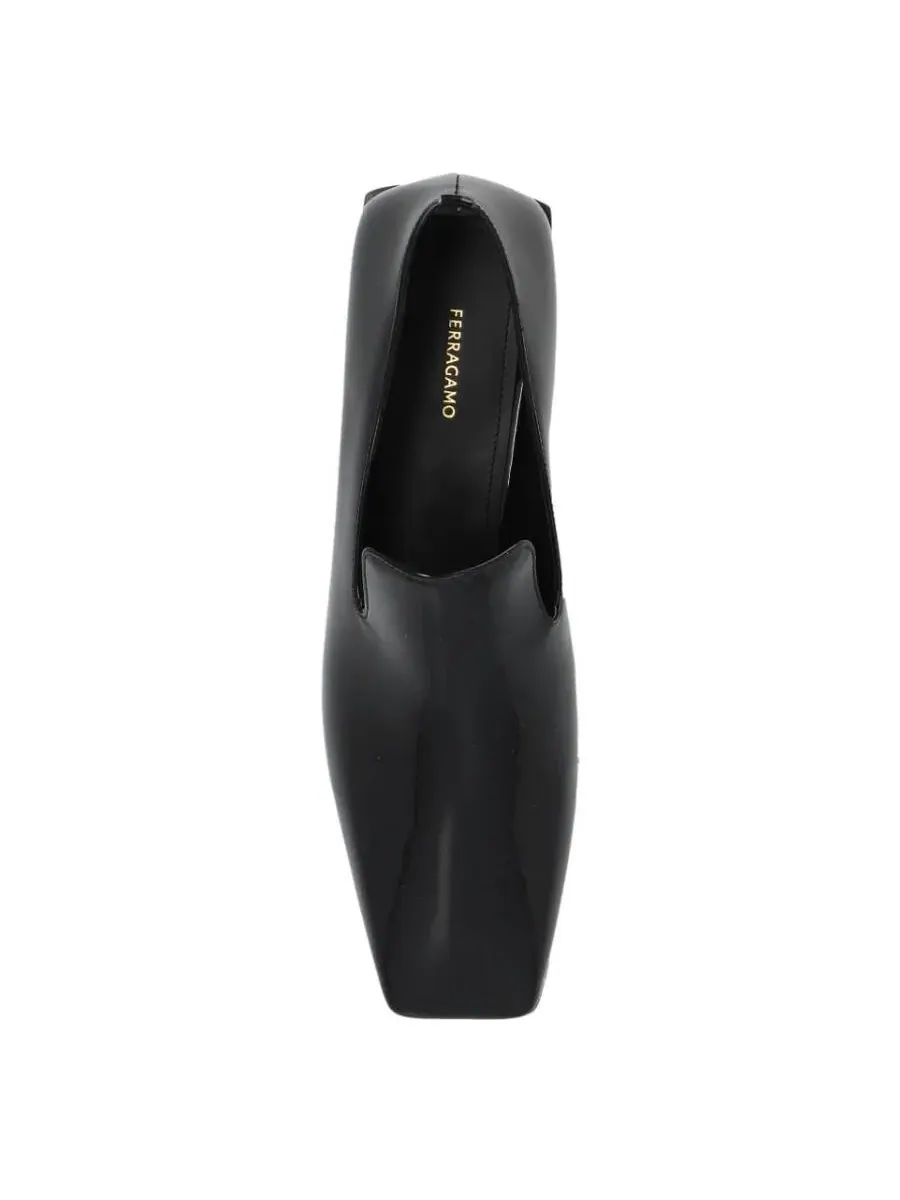 Лоферы Ferragamo Carmelita из лакированной кожи — изображение 4 из 4, черный