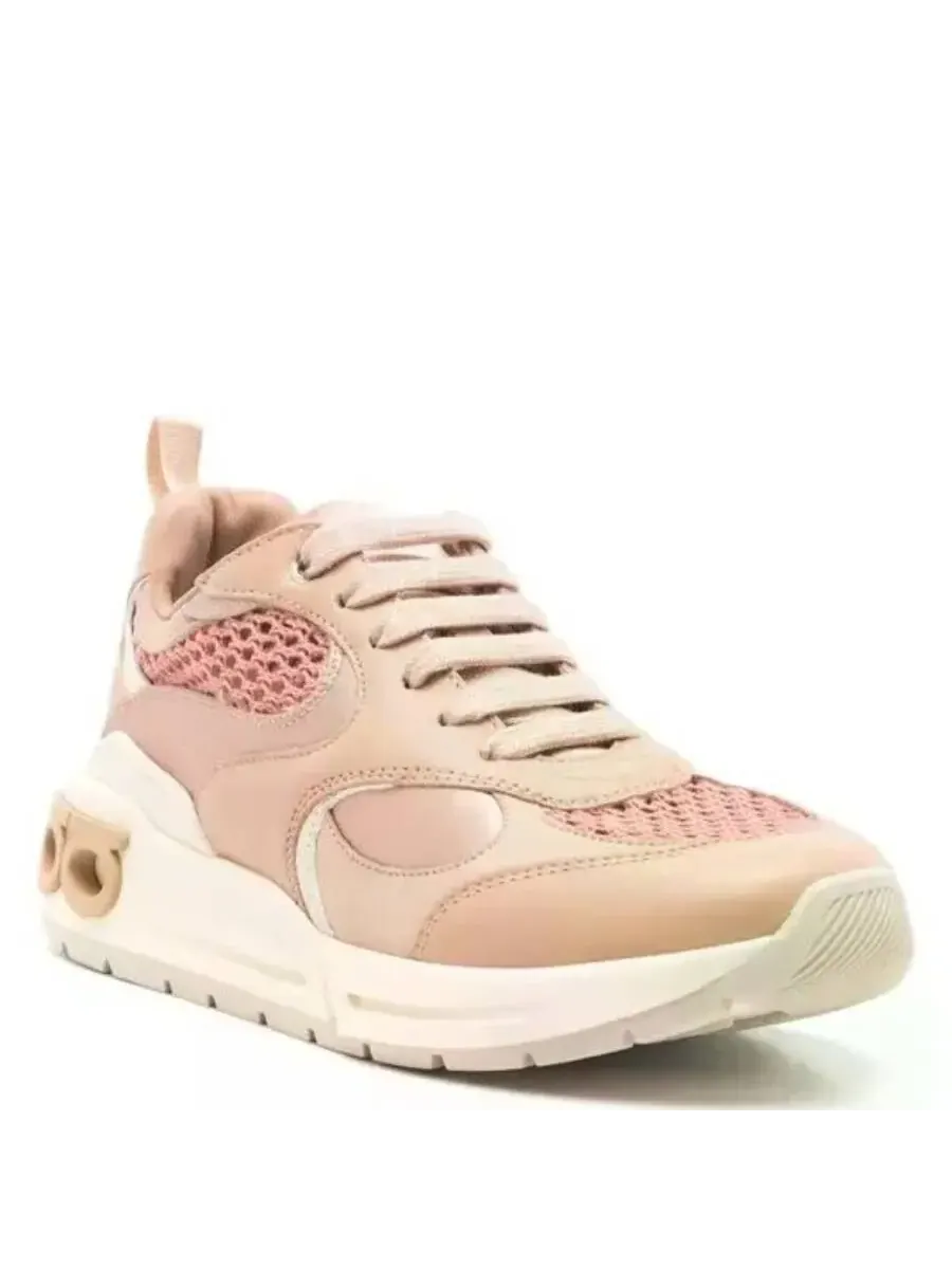 Кроссовки Ferragamo Cosma Gancini с панельным дизайном — изображение 2 из 3, кость