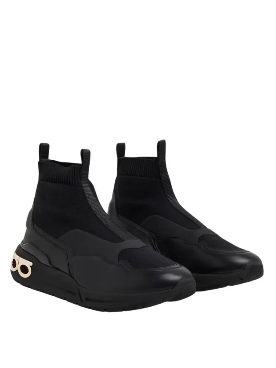 Кроссовки-носки Ferragamo Cosma Gancini — изображение 2 из 3, черный