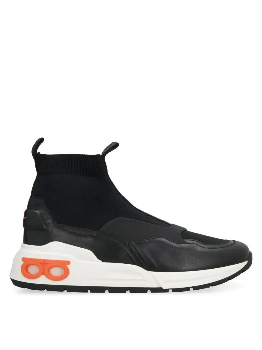 Высокие кроссовки Ferragamo Cosma Sock — изображение 1 из 3, черный