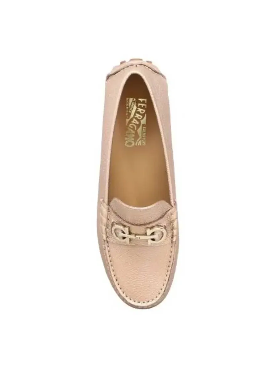 Лоферы Ferragamo Double Gancini — изображение 4 из 4, розовый