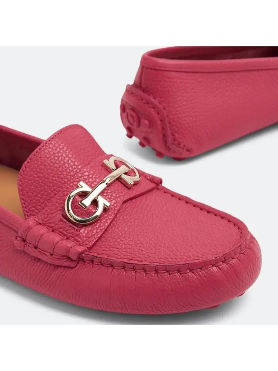 Розовые лоферы Ferragamo Fandango Odilia — изображение 4 из 4, темный розовый