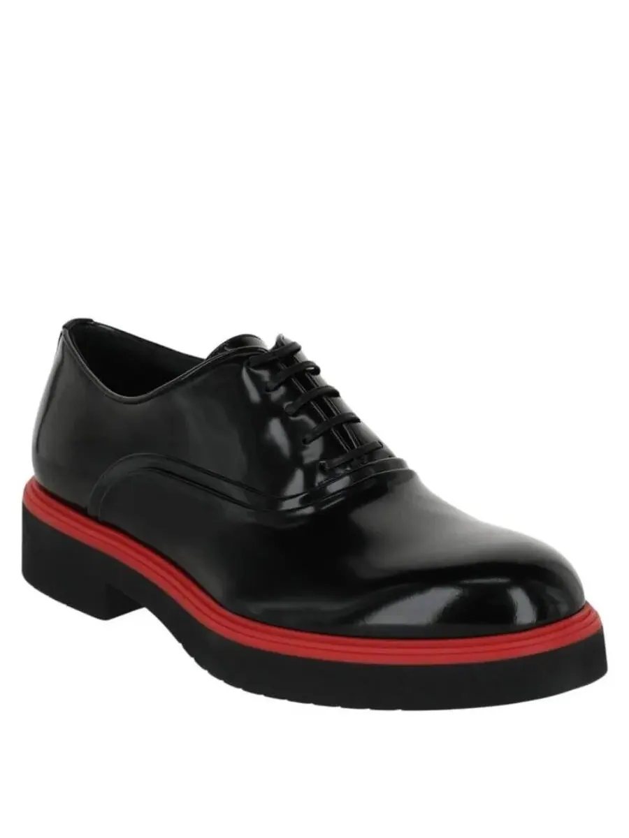 Оксфорды из кожи Ferragamo Fiorino — изображение 2 из 3, черный