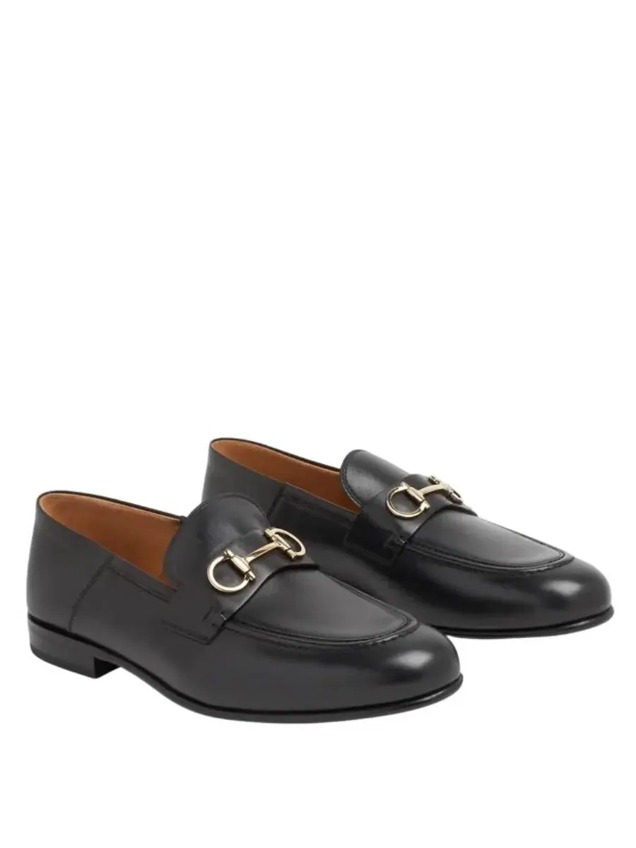 Лоферы-мюли Ferragamo с украшением Gancini — изображение 2 из 3, черный