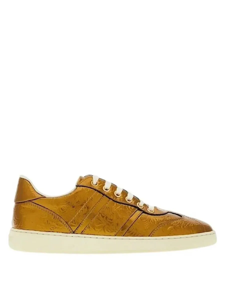 Кроссовки Ferragamo Garda из металлизированной кожи