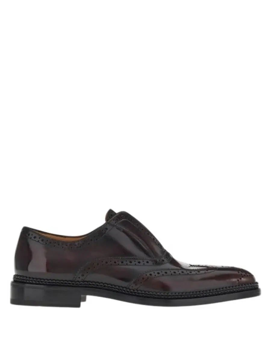 Кожаные оксфорды Ferragamo Gaudino — изображение 1 из 2, фиолетовый